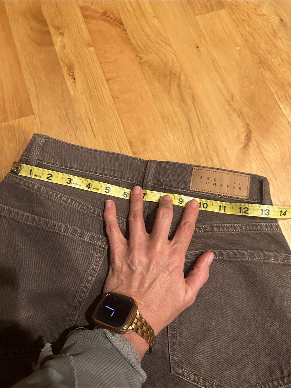PacSun Woman’s Button Up Straight-Leg Dad Jean in Brown Size 26 Fall Relaxed - Picture 9 of 9